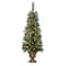 4ft. Pre-Lit Caroline Artificial Porch Christmas Tree, Warm White LED Lights